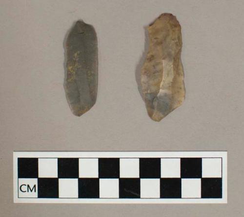 Chipped stone blades, possibly utilized