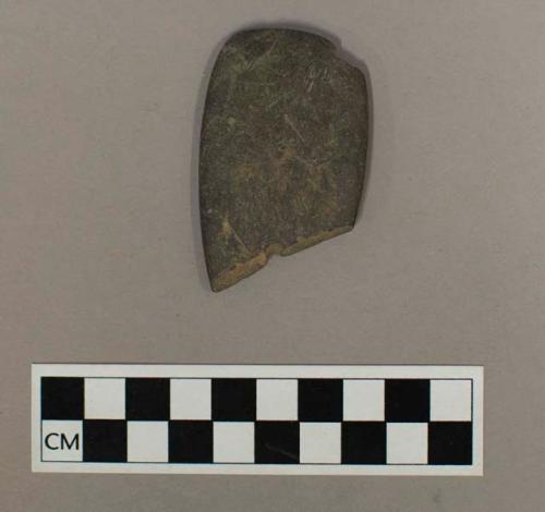 Ground stone gorget fragment