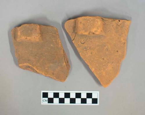 Ceramic, coarse earthenware, redware rim sherds