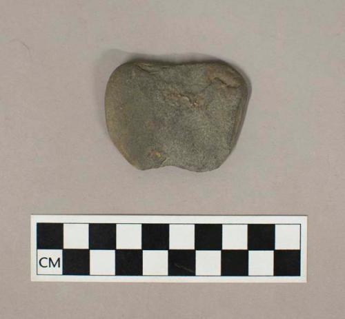 Chipped stone, side-notched weight