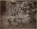 Two Veddah men sitting