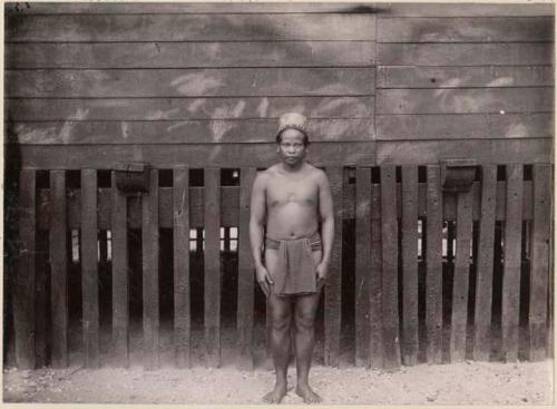 Man standing in front of a building