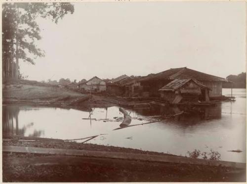 Buildings on shore