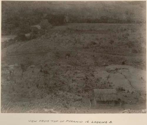 View from top of Pyramid 16, looking south