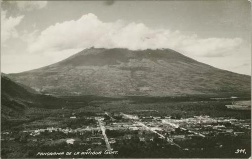 Panorama of Antigua landscape