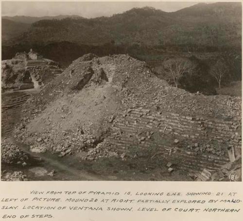 View from top of Pyramid 16, looking east-northeast