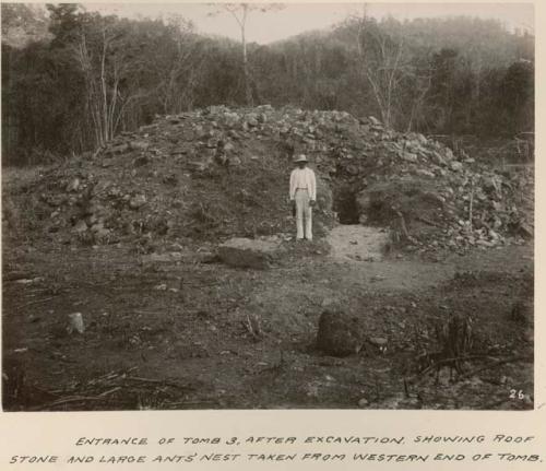 Entrance of Tomb 3, after excavation