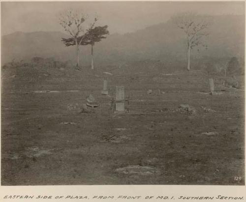 Eastern side of Plaza, from front of Mound 1, southern section