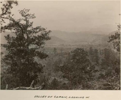 Valley of Copan, looking west