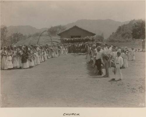 Crowd at church