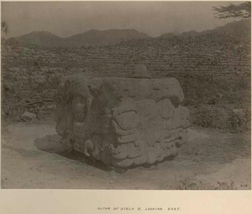 Altar of Stela D, looking east