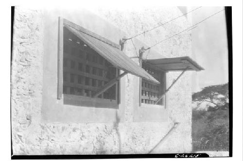 Church - sacristy now used as photographic laboratory (windows)