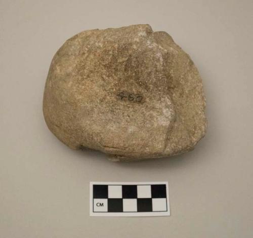 Archaeological, groundstone mortar, fragment