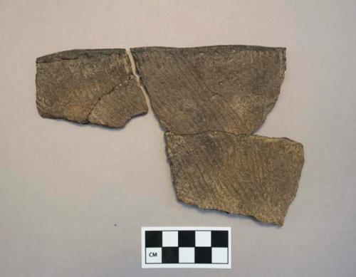 4 cordmarked rim sherds