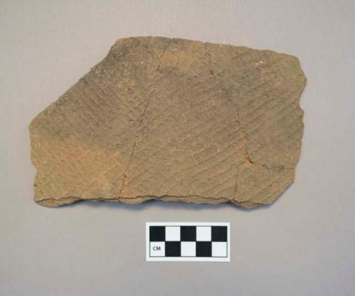 4 crossmended Deptford check stamped body sherds