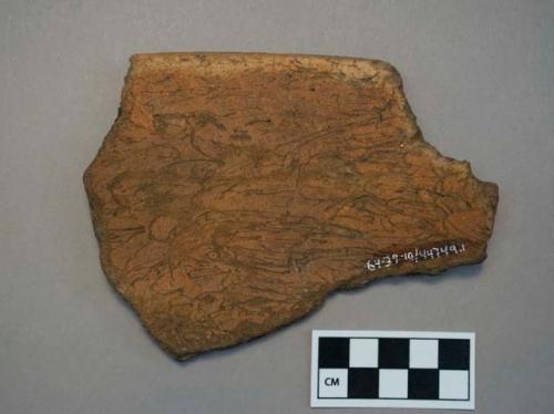 Fiber-tempered plain rim sherd