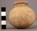 Miniature pottery jar with constricted neck - Lost Color ware
