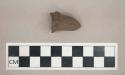 Ceramic, earthenware, pointed sherd, possible figurine fragment