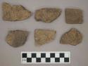 Ceramic, earthenware, body sherds including incised decoration