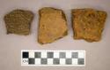 Ceramic, earthenware, body sherds with impressed decoration