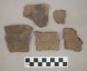 Ceramic, earthenware, body sherds with impressed decoration