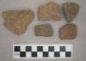 Ceramic, earthenware, body sherds with impressed decoration