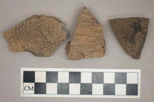 Ceramic, earthenware, body sherds with impressed decoration