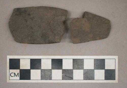 Ground stone, tapered fragments, fragments mend