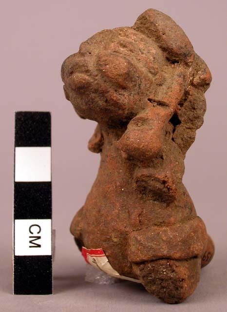 Pottery figurine whistle