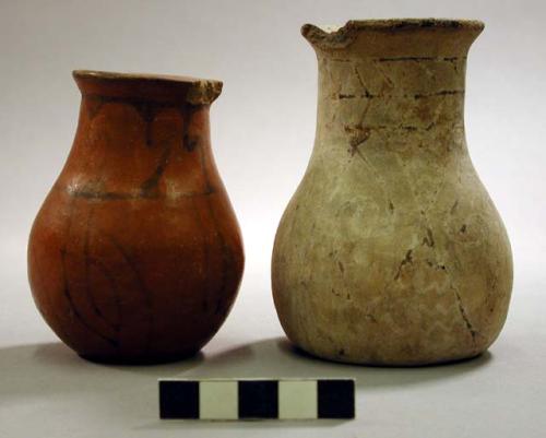 Pottery vases.