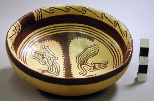 REPRODUCTION - Amaro red-on-cream bowl