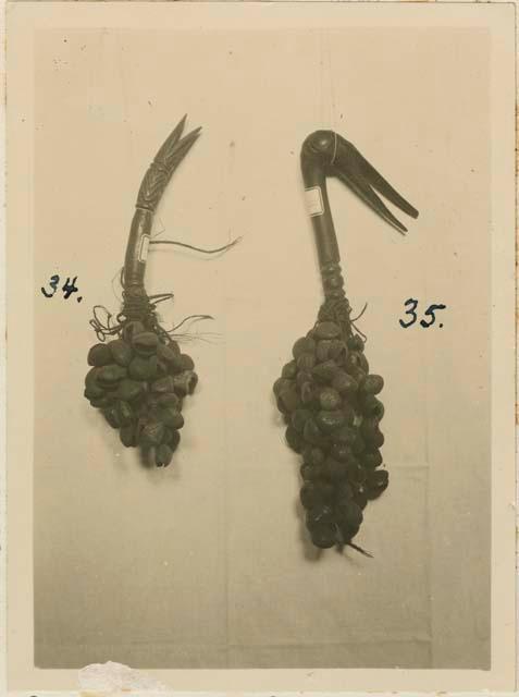 Rattles used in initiation ceremonies