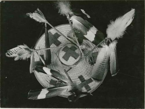 Shaman's hat adorned with shaman's plumes