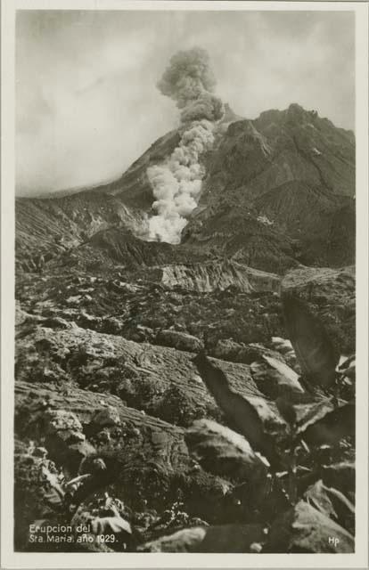 Eruption of Santa Maria volcano