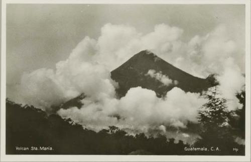 View of Santa Maria volcano