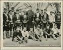 Group photograph of sacristans of a church in Chichicastenango