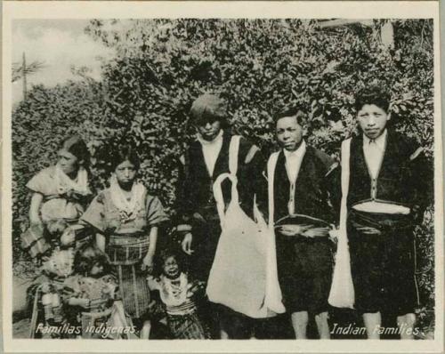 Family posing for photograph