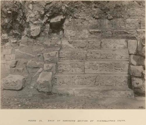 Mound 26, base of northern section of hieroglyphic steps