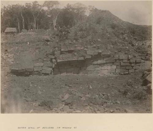 Outer wall of building in Mound 41