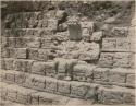 Hieroglyphic stairway, upper central portion, looking northeast