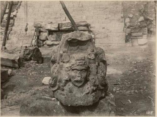 Head belonging to north side of Altar M (?)