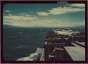 Storm on Gulf of Nicoya, view from ship or oil platform