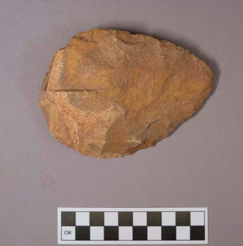 Chipped stone hand axe