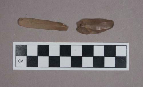 Microlithic flint blades