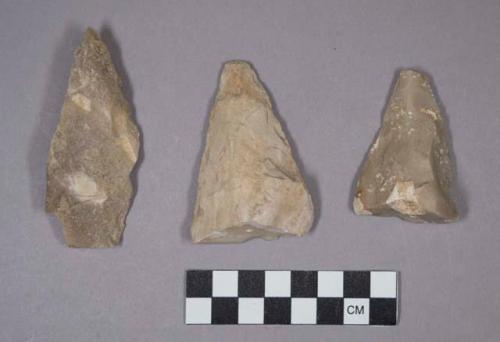 Flint biface points