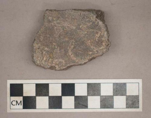 Ground stone, vessel body sherd