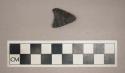 Chipped stone, concave base triangular biface