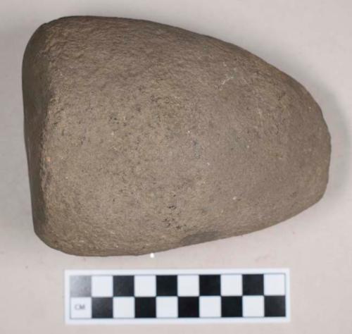 Ground stone, edged tool with flat base