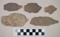 Chipped stone, lanceolate and stemmed bifaces, some are perforators