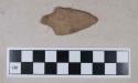 Chipped stone, stemmed uniface